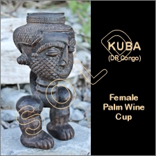 Kuba Figural Palm Wine Cup